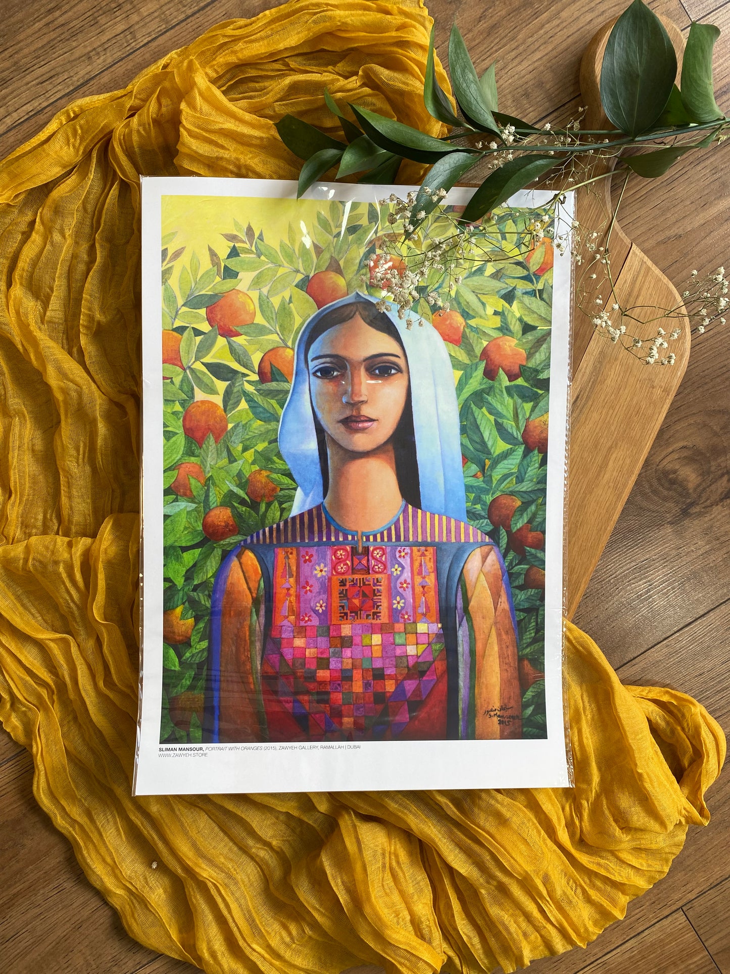 Portrait with Oranges (2015) POSTER By SLIMAN MANSOUR