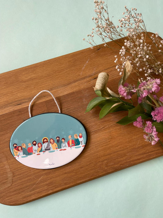 Last Supper Ceramic Ornament