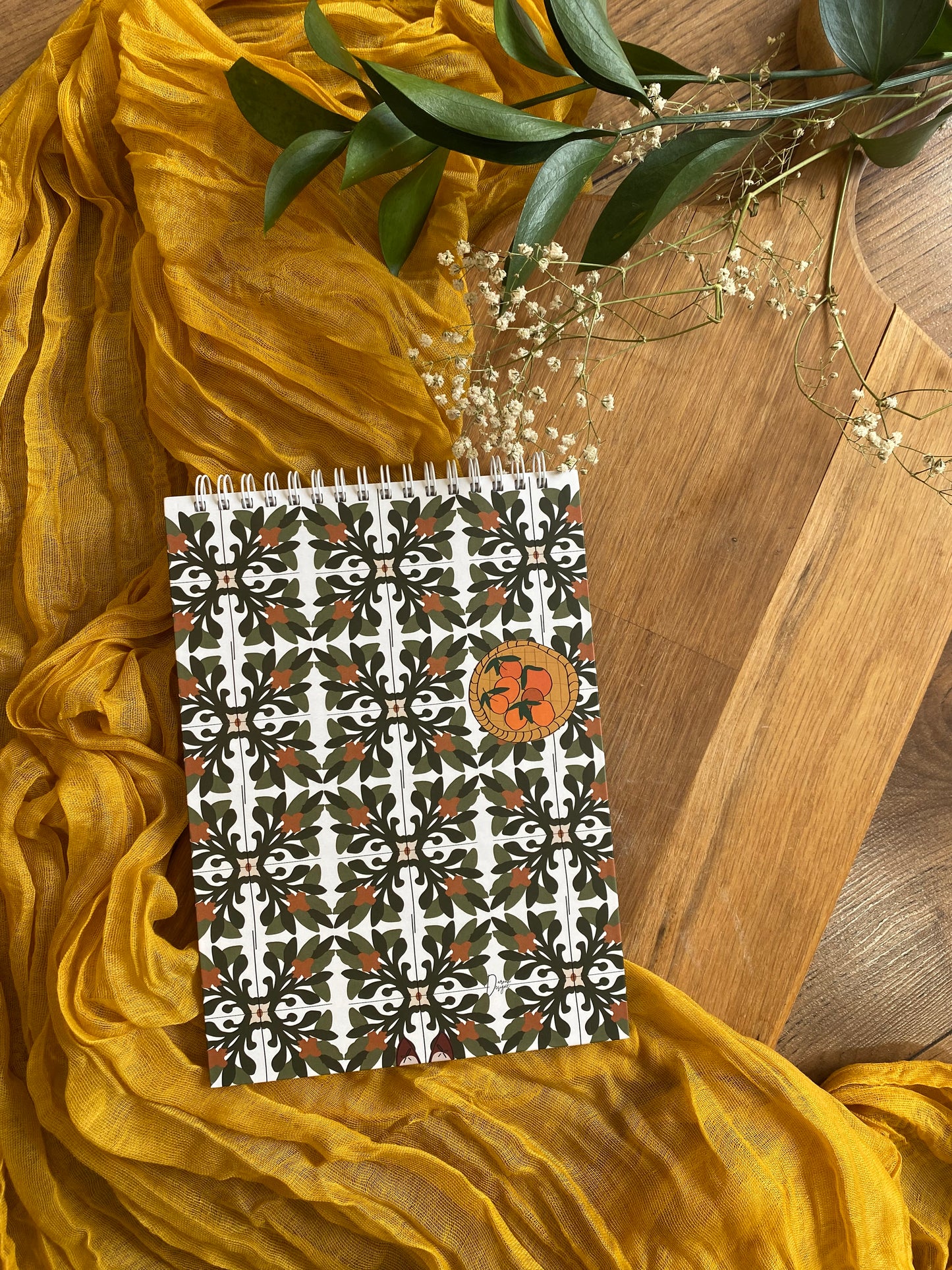 Haifa in Green Hard Notebook