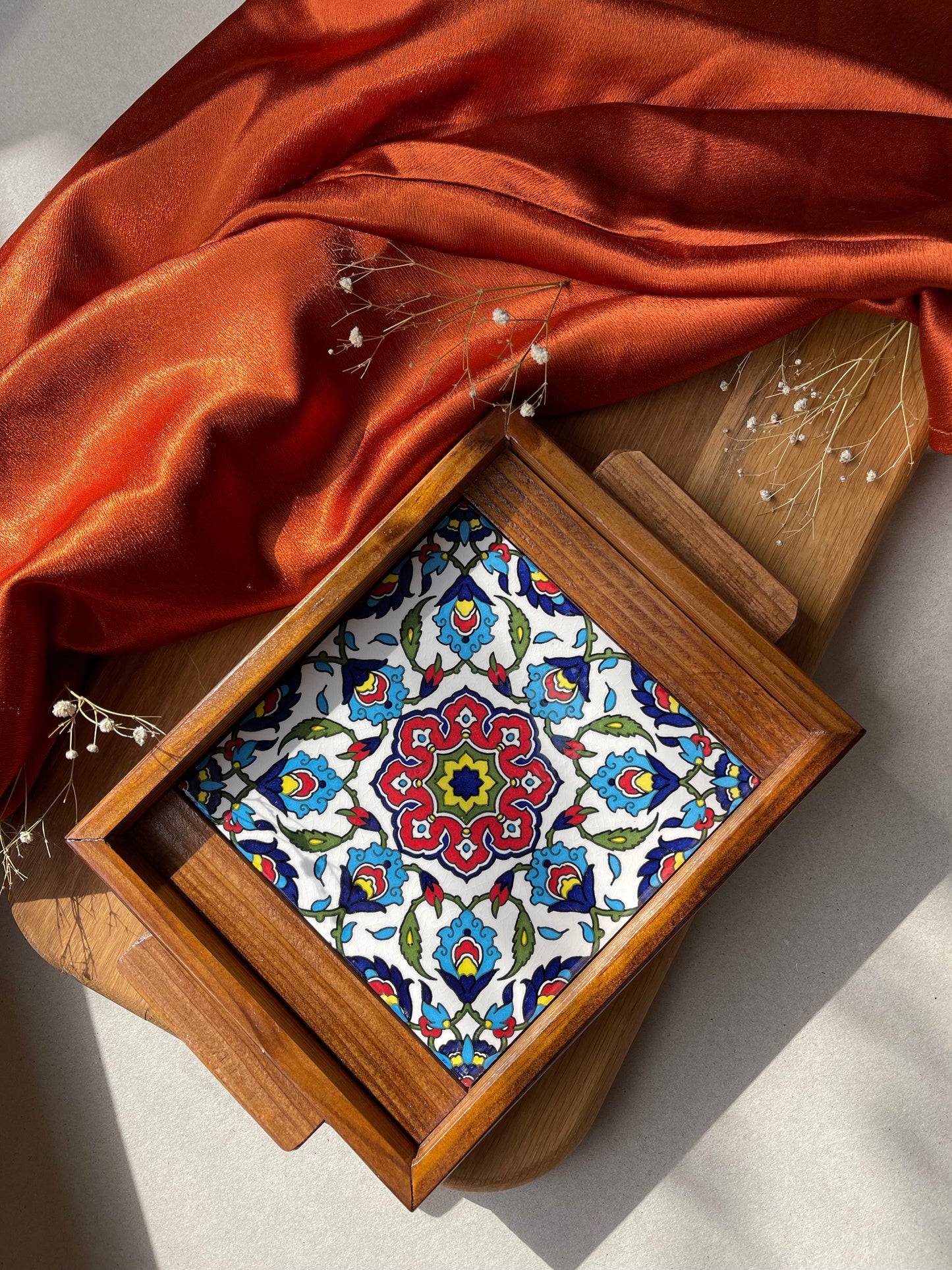Blue Mini WOODEN TRAY