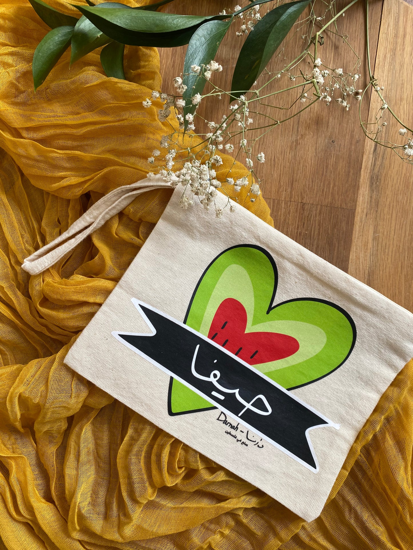 Haifa Watermelon Heart Pouch