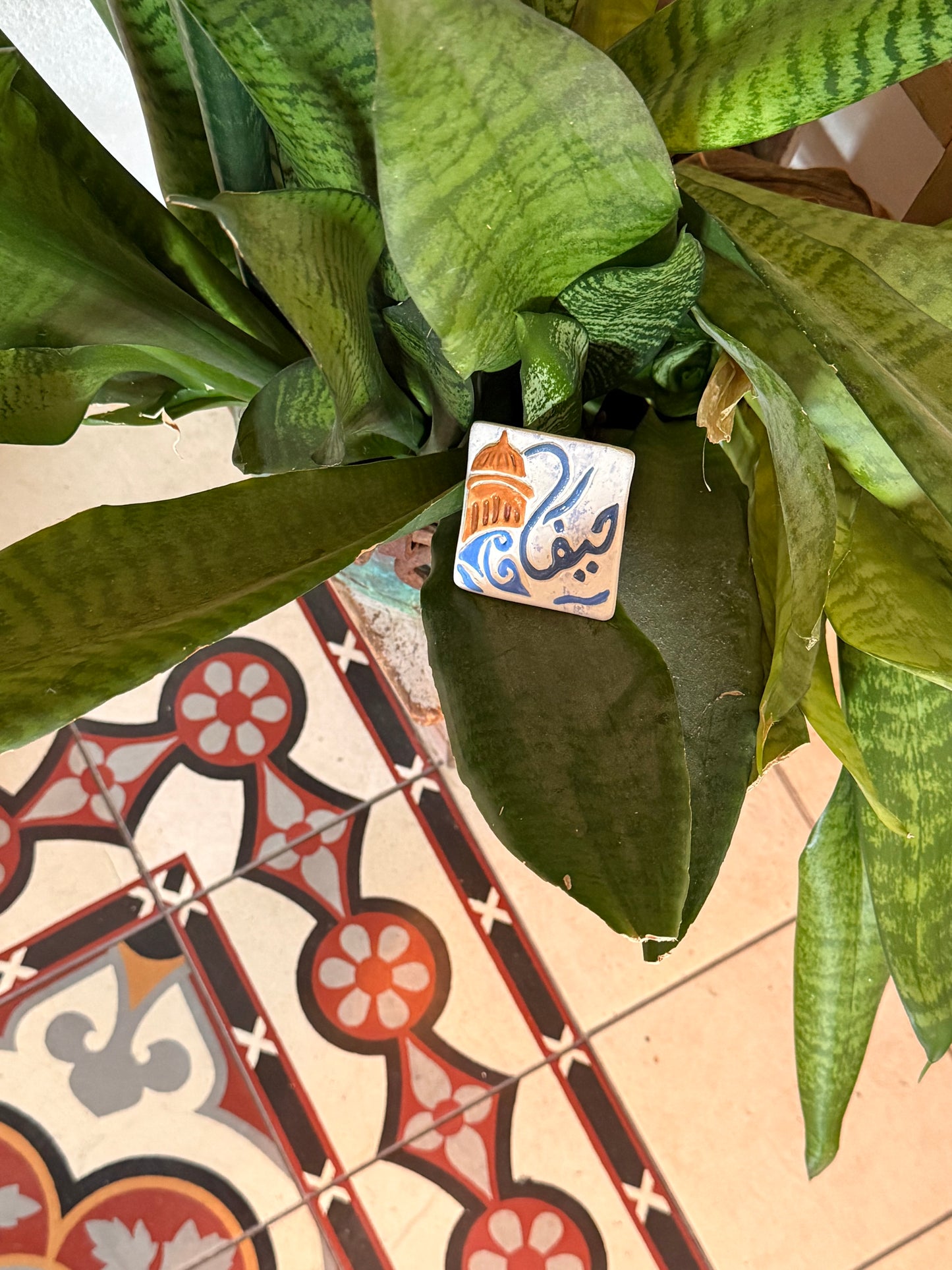 Haifa Calligraphy magnet or a coaster