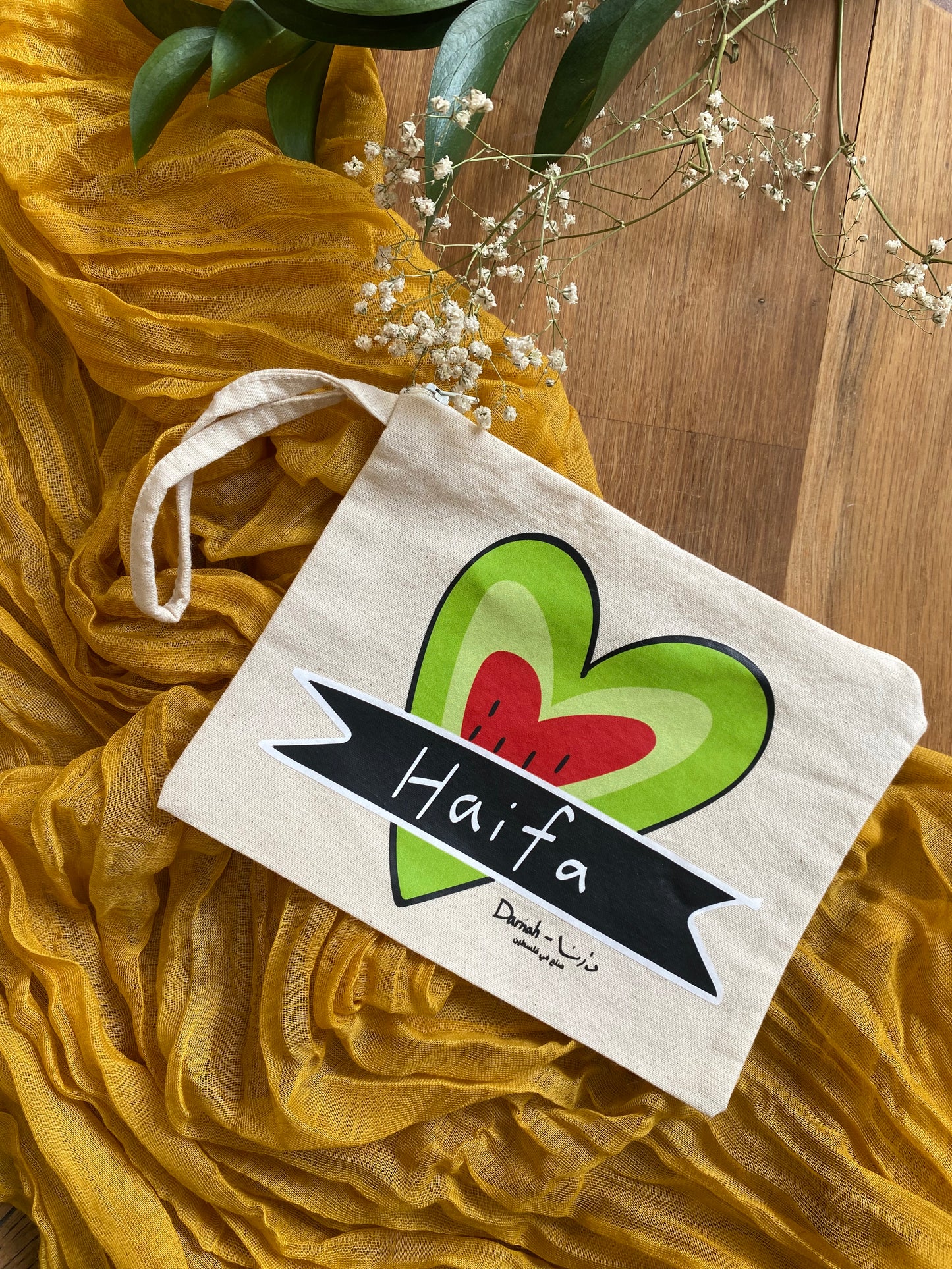 Haifa Watermelon Heart Pouch