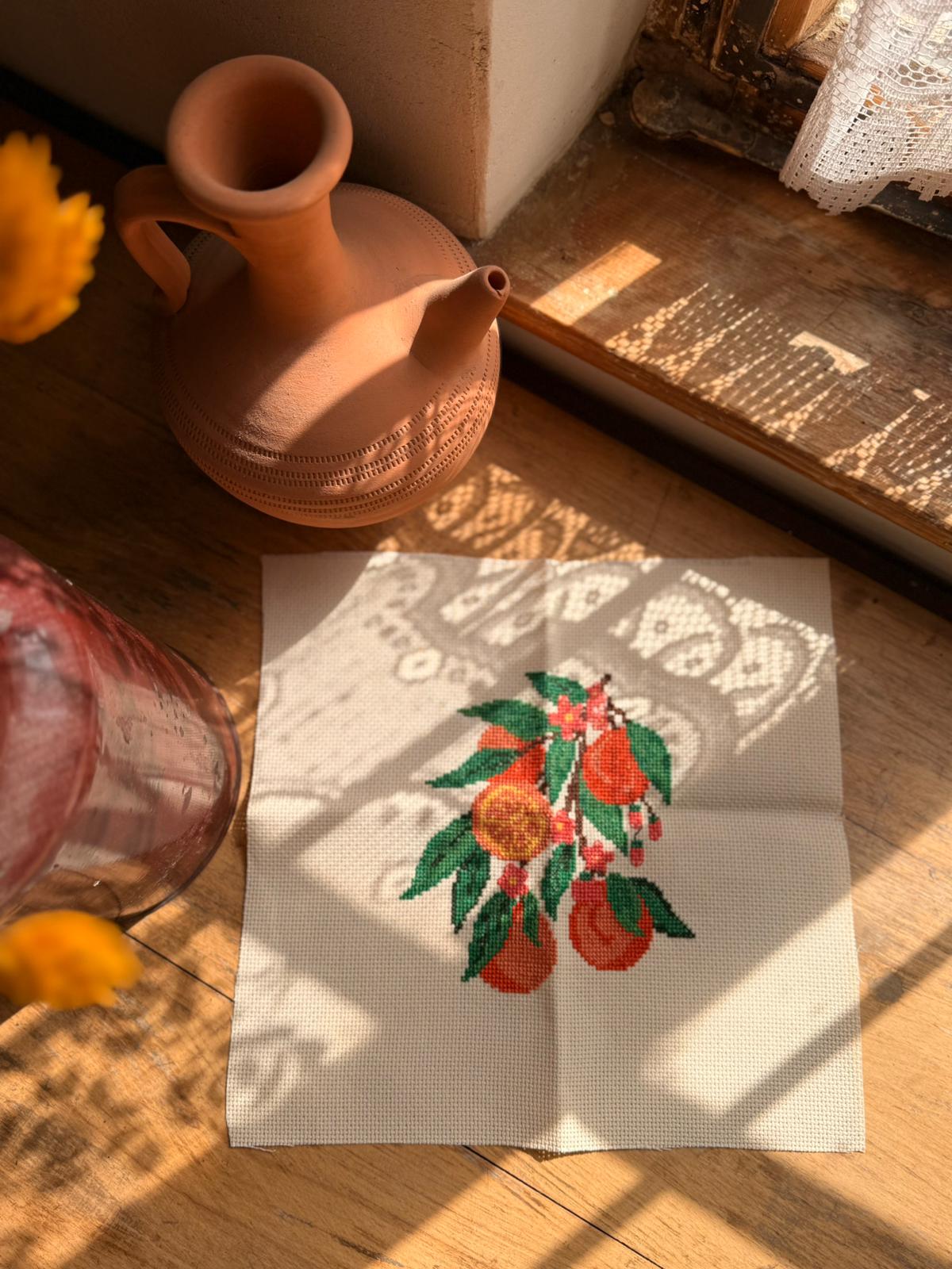 Off-White Tatreez Textile Jaffa’s Oranges