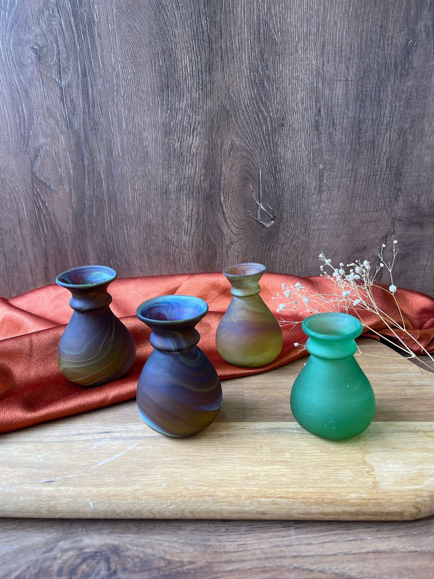 Tiny Blue Phoenician Glass Vase