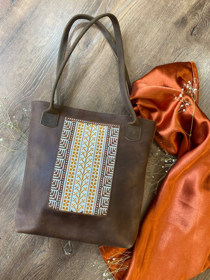 "Mama Rayan " Leather Mini Tote-Bag