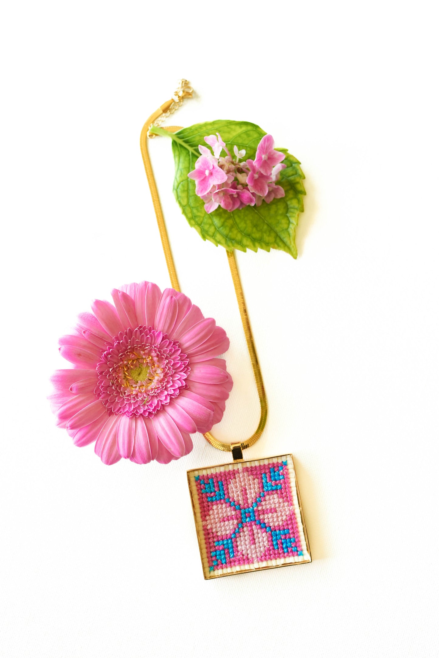 Tatreez Bloom Pendant- By Israa Kassem