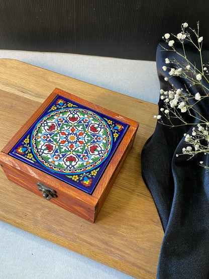 Small Ceramic Wood Box