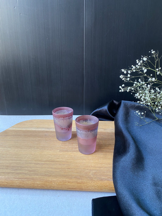 Small Pink Gazan Shot Glass