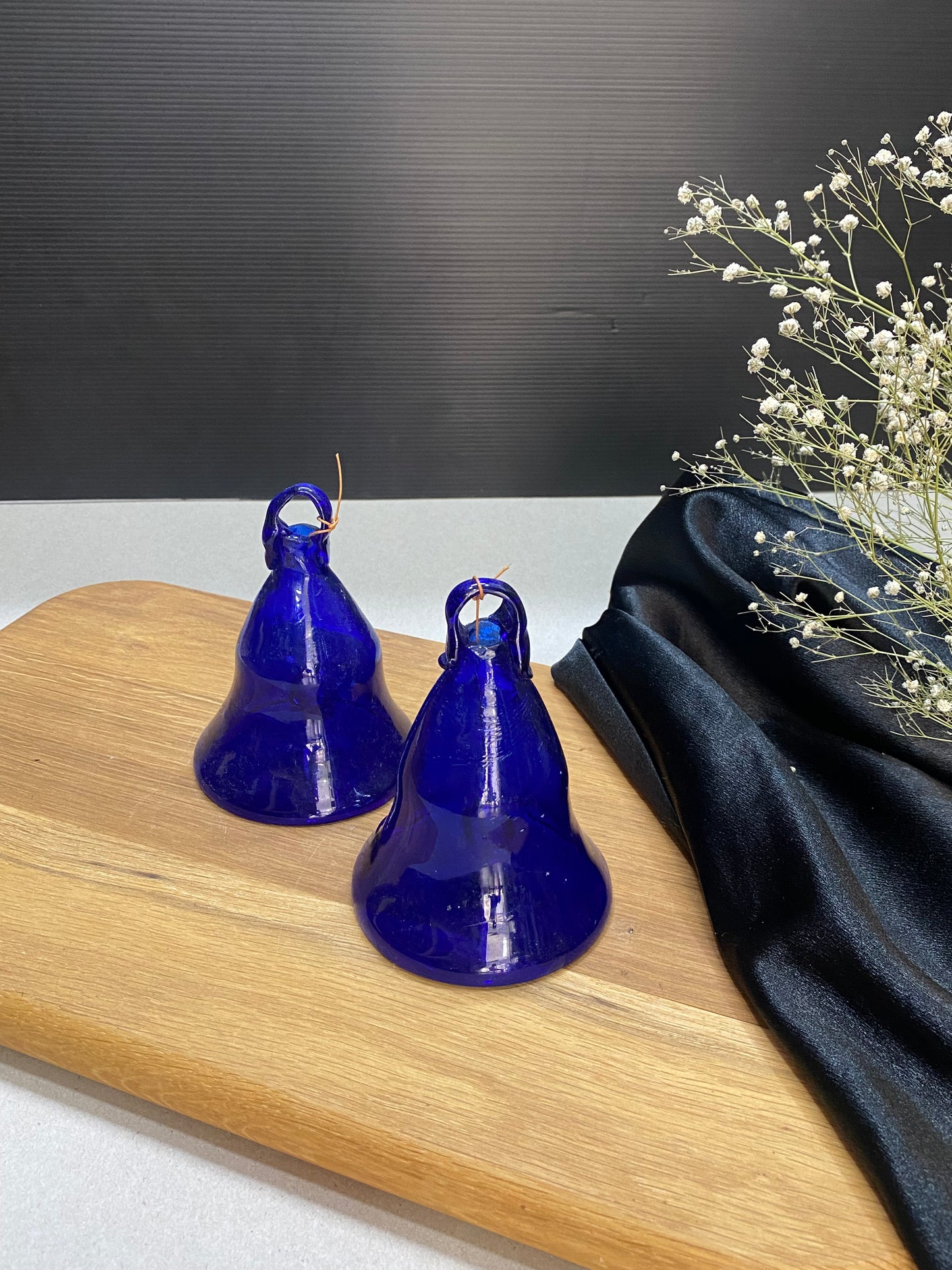 Dark Blue Hebron Glass Bell