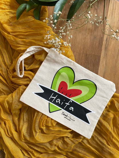 Haifa Watermelon Heart Pouch
