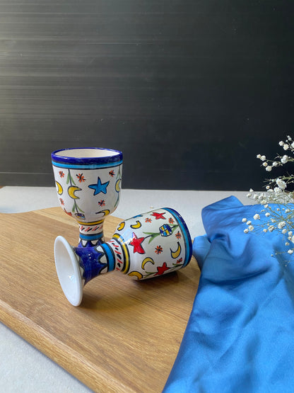 Handpainted Ceramic Goblets