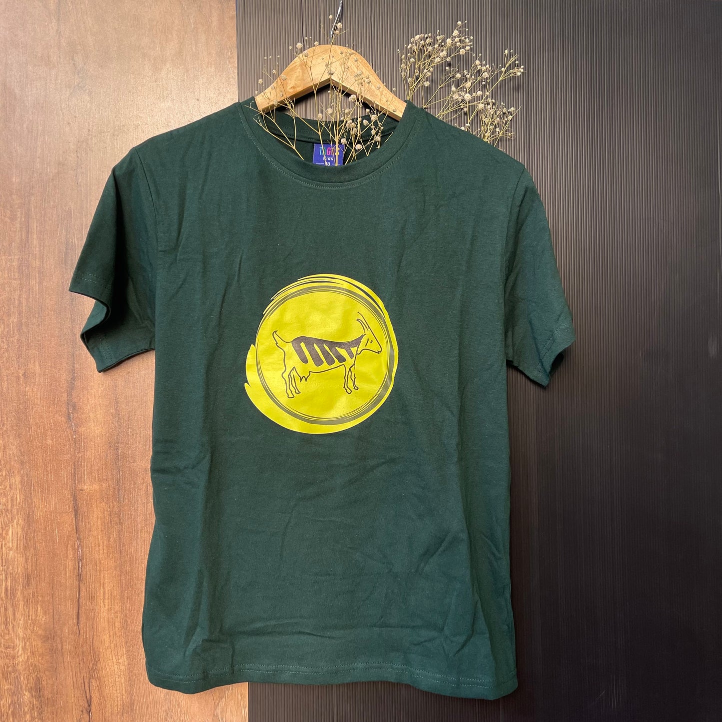 Green Black Goat Kids T-Shirt 02