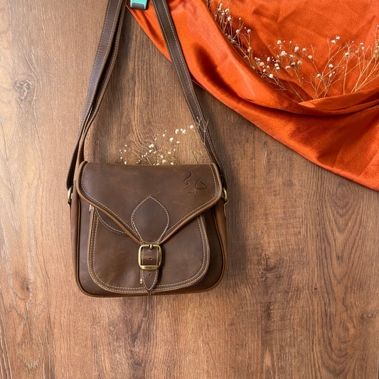 ''Siedo Omar'' Small Leather Bag