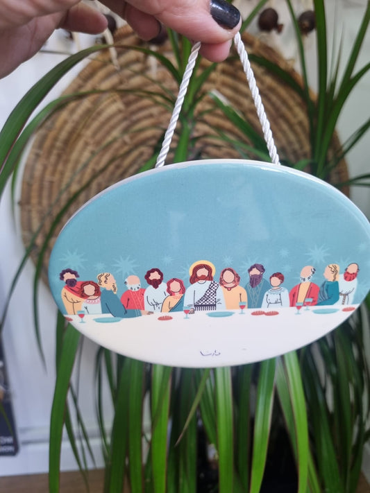 THE LAST SUPPER WALL HANGING CERAMIC