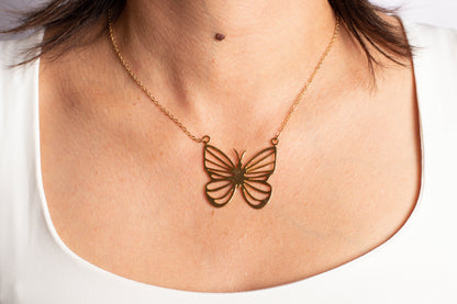 The Delicate Butterfly Necklace- By Israa Kassem