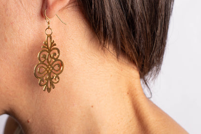 Ornate Egyptian Earrings 02- By Israa Kassem