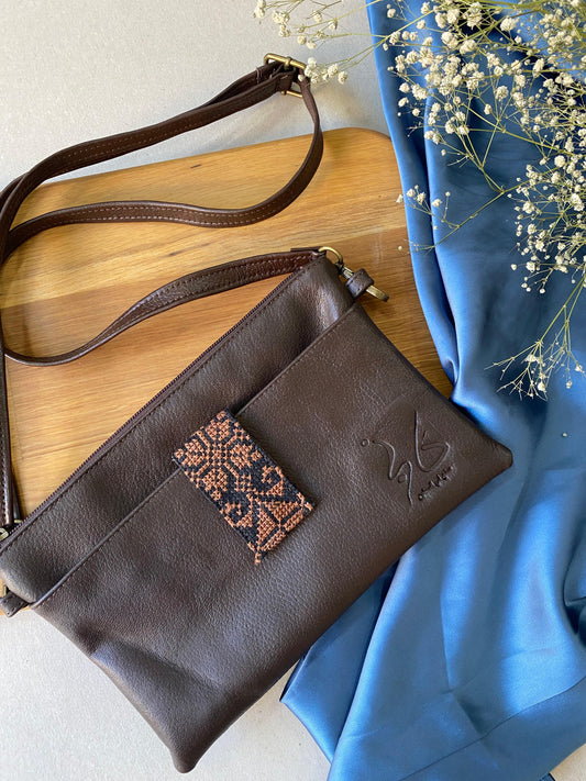 "khalti Fatmeh" Leather CrossBody Small Purse