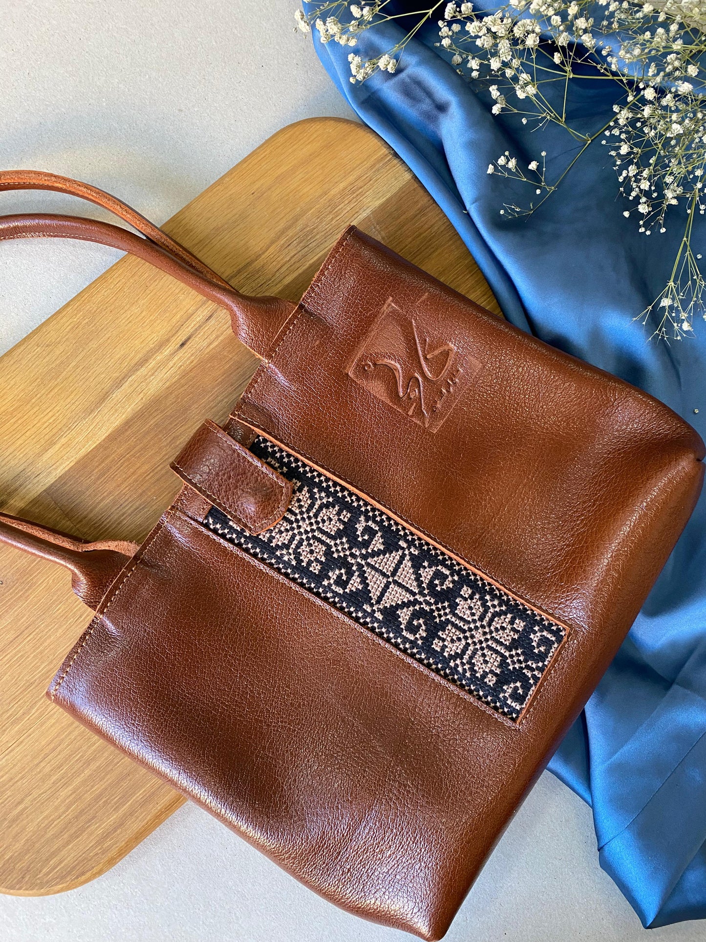 "Mama Sobhieh " Leather Mini Tote-Bag