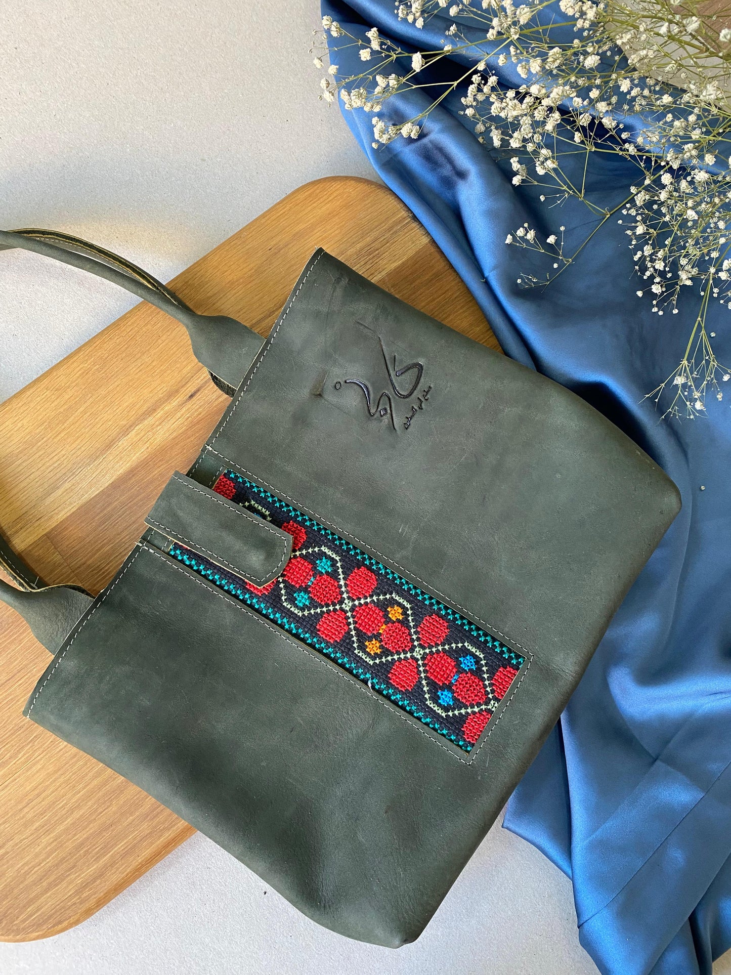 "Mama Byan " Leather Mini Tote-Bag