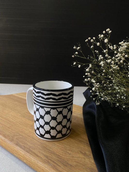 Keffiyeh Ceramic Coffee Mug - Hebron Ceramic