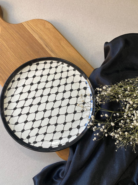 keffiyeh Plate - Ceramic