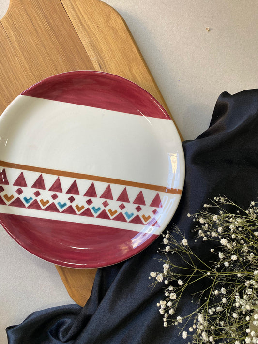 Handpainted Tatreez Plate