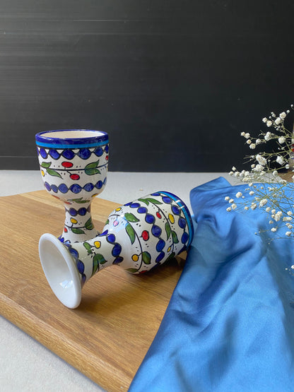 Handpainted Ceramic Goblets