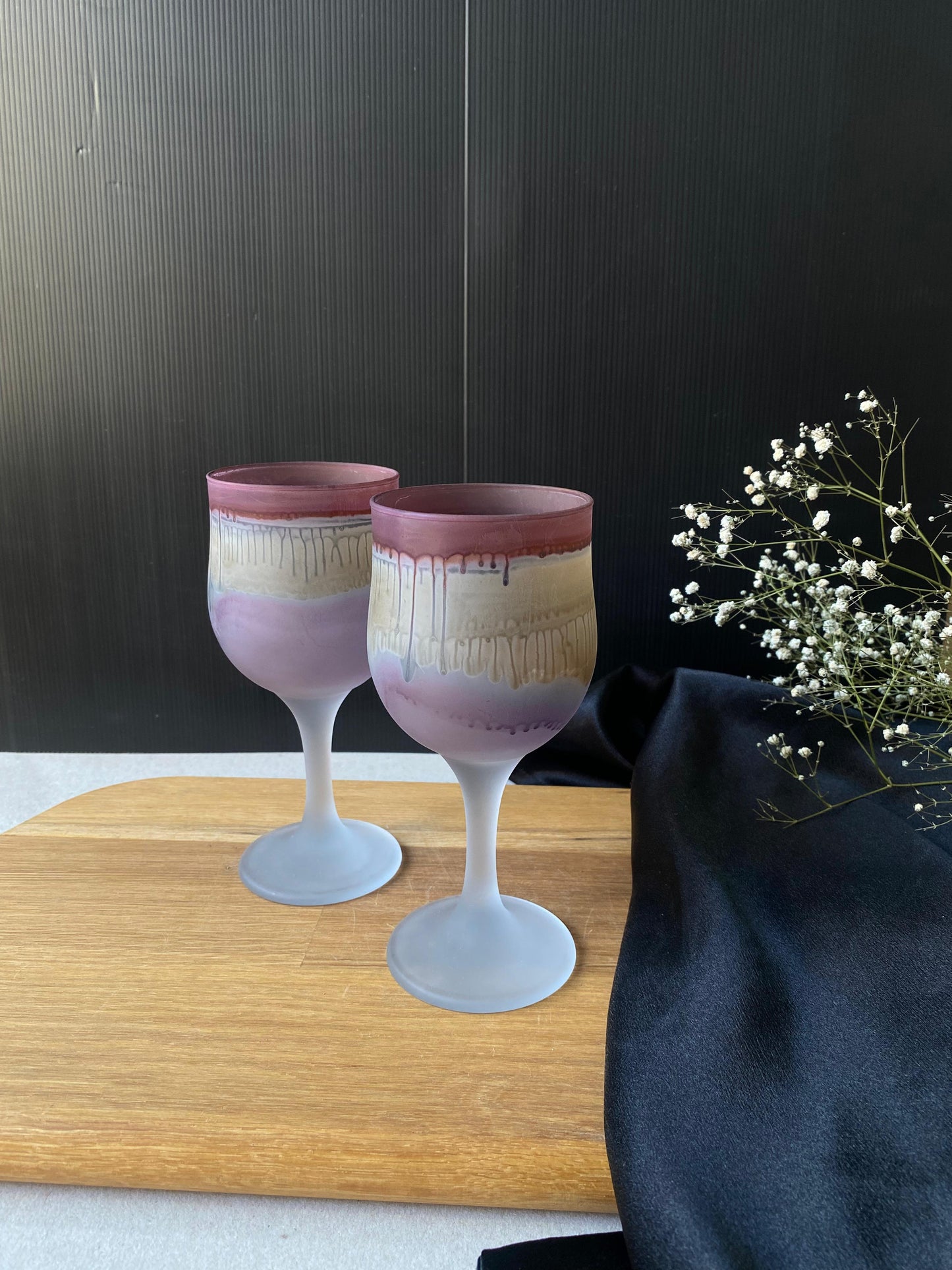 Pink Tulip Gazan Wine Glass