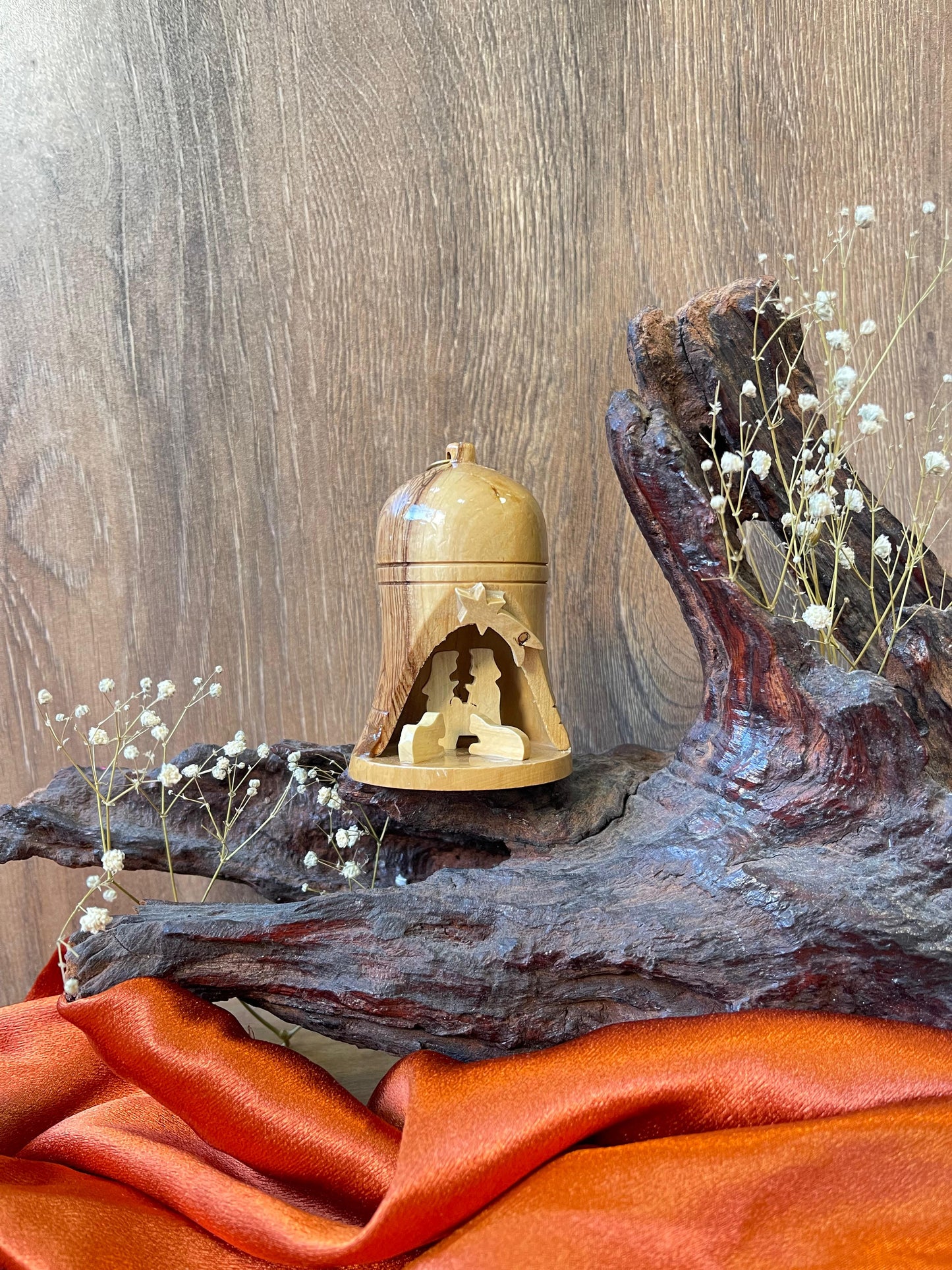 Handmade Wooden Christmas Bell