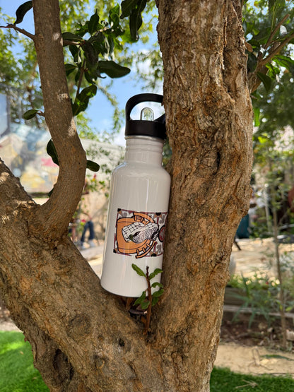 Steps Of Haifa Stainless Steel Water Bottle with Straw Lid