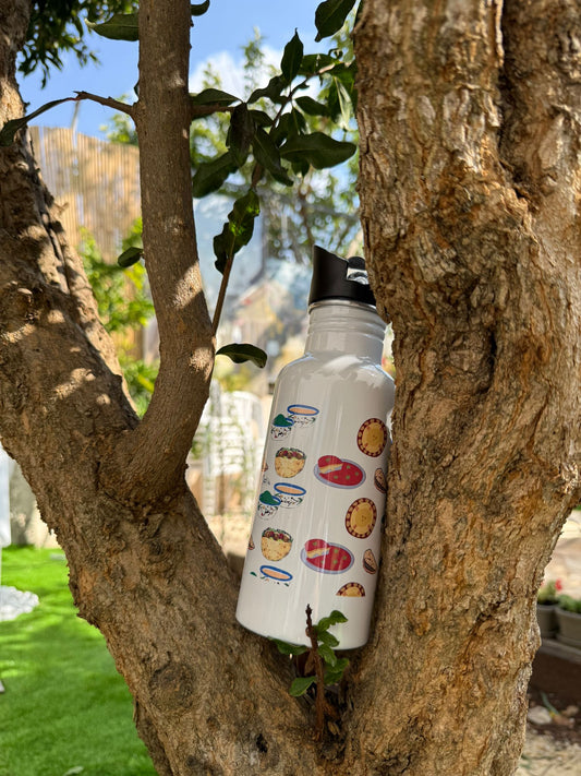 Pali Food Stainless Steel Water Bottle with Straw Lid