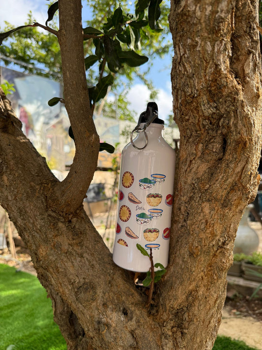 Pali Food Stainless Steel Water Bottle with carabiner lid