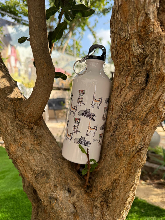 Pali cats Stainless Steel Water Bottle with carabiner lid