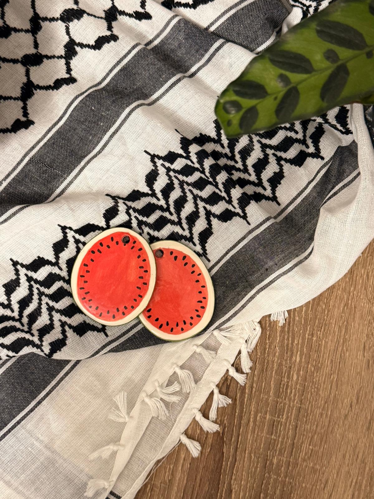 Watermelon slice charms