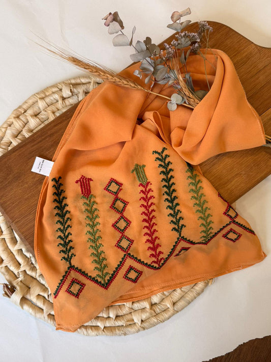 chiffon scarf with Stunning Tatreez