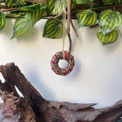 Recycled Handwoven Medium Tatreez Ring Ornament