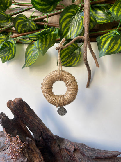 Recycled Handwoven Medium Tatreez Ring Ornament