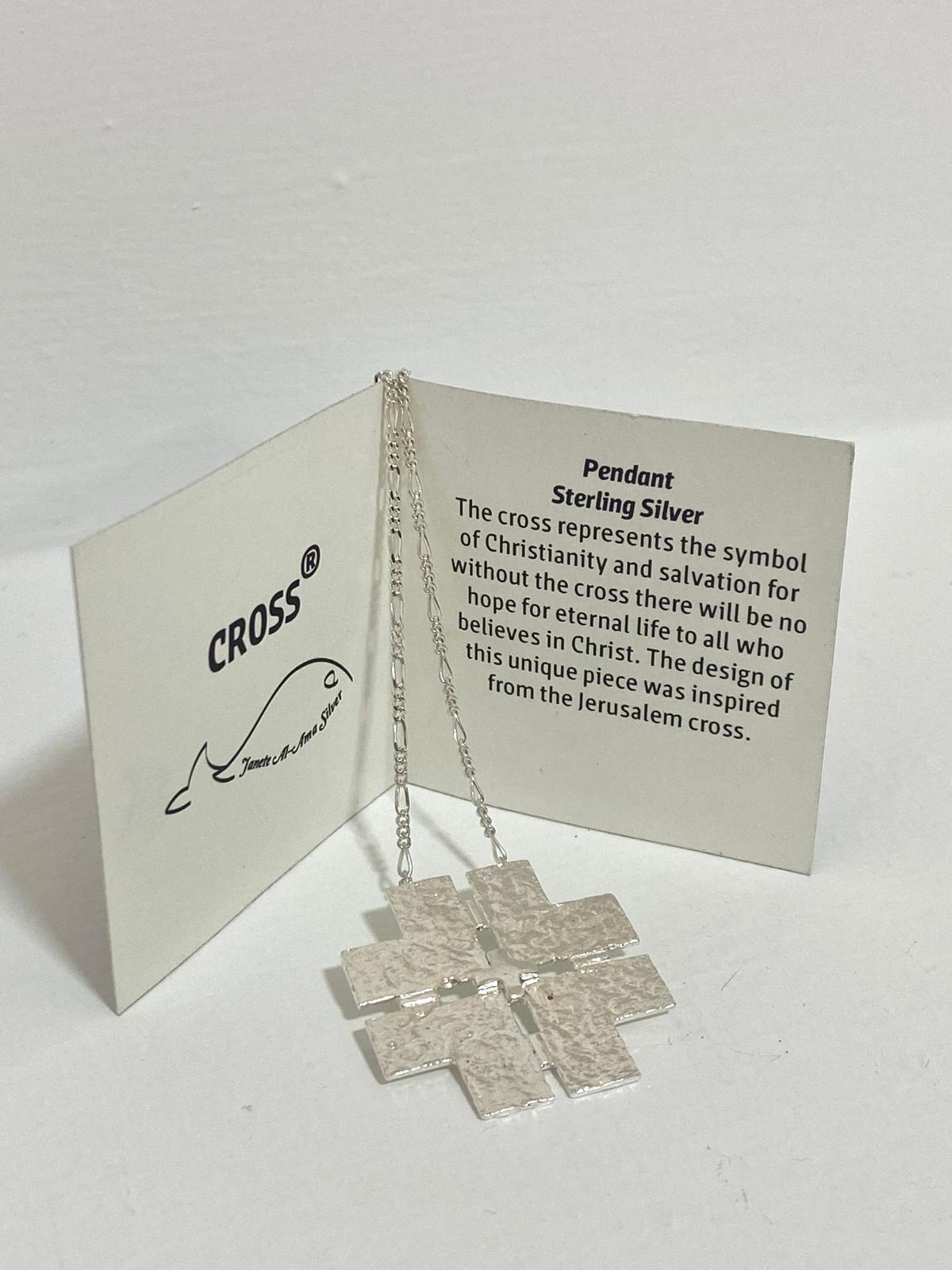 cross silver neckless