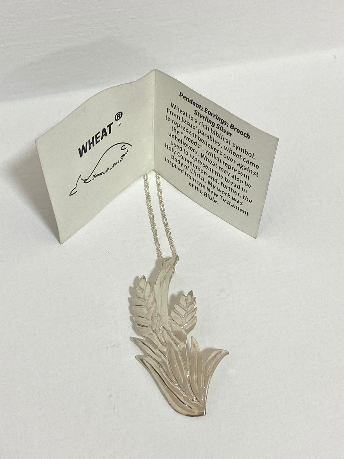 wheat silver neckless