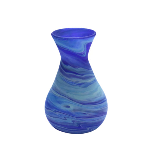 WIDE BLUE SPACE Hebron GLASS VASE